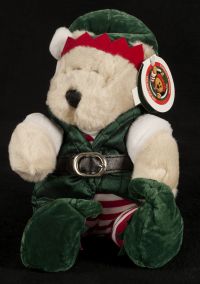 Starbucks Bearista 2001 17th Edition Holiday Elf Christmas Bear Plush